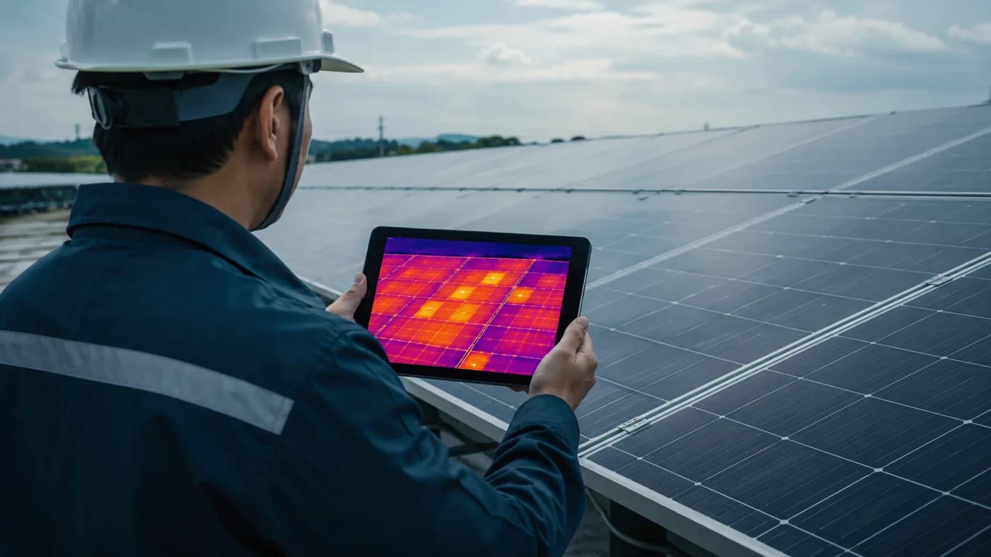 Inspecții termografice în industria fotovoltaică pentru eficiență energetică