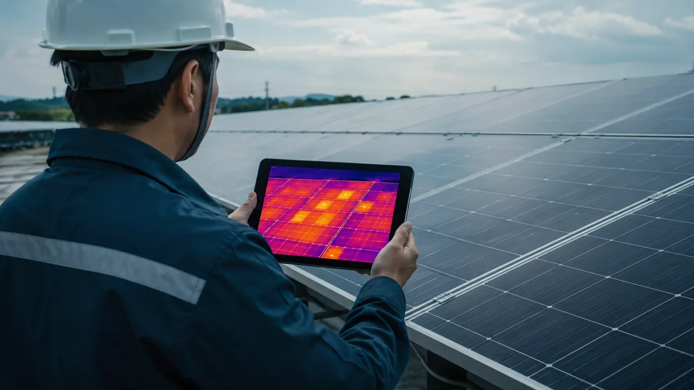 Inspecții termografice în industria fotovoltaică pentru eficiență energetică
