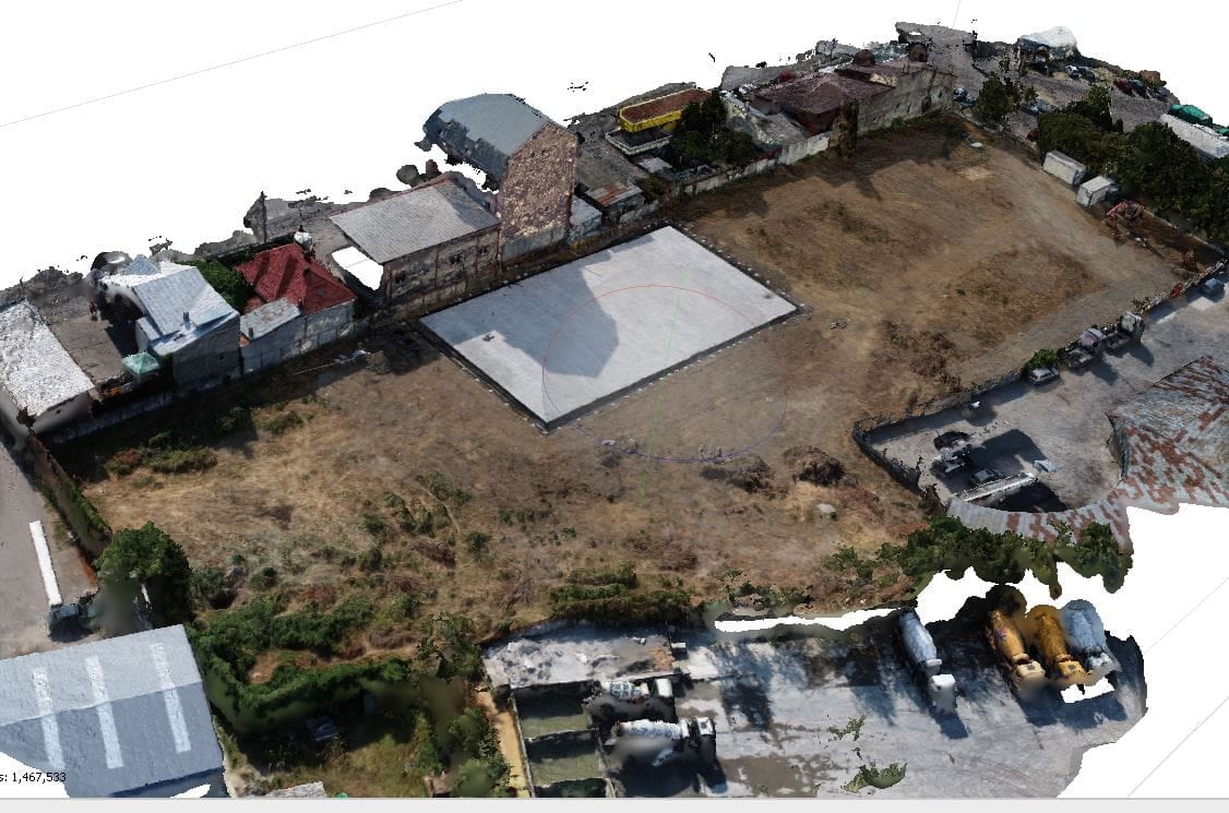 Model 3D, ortofotoplan, ridicare topografică și curbe de nivel — proiect rezidențial — imagine 2