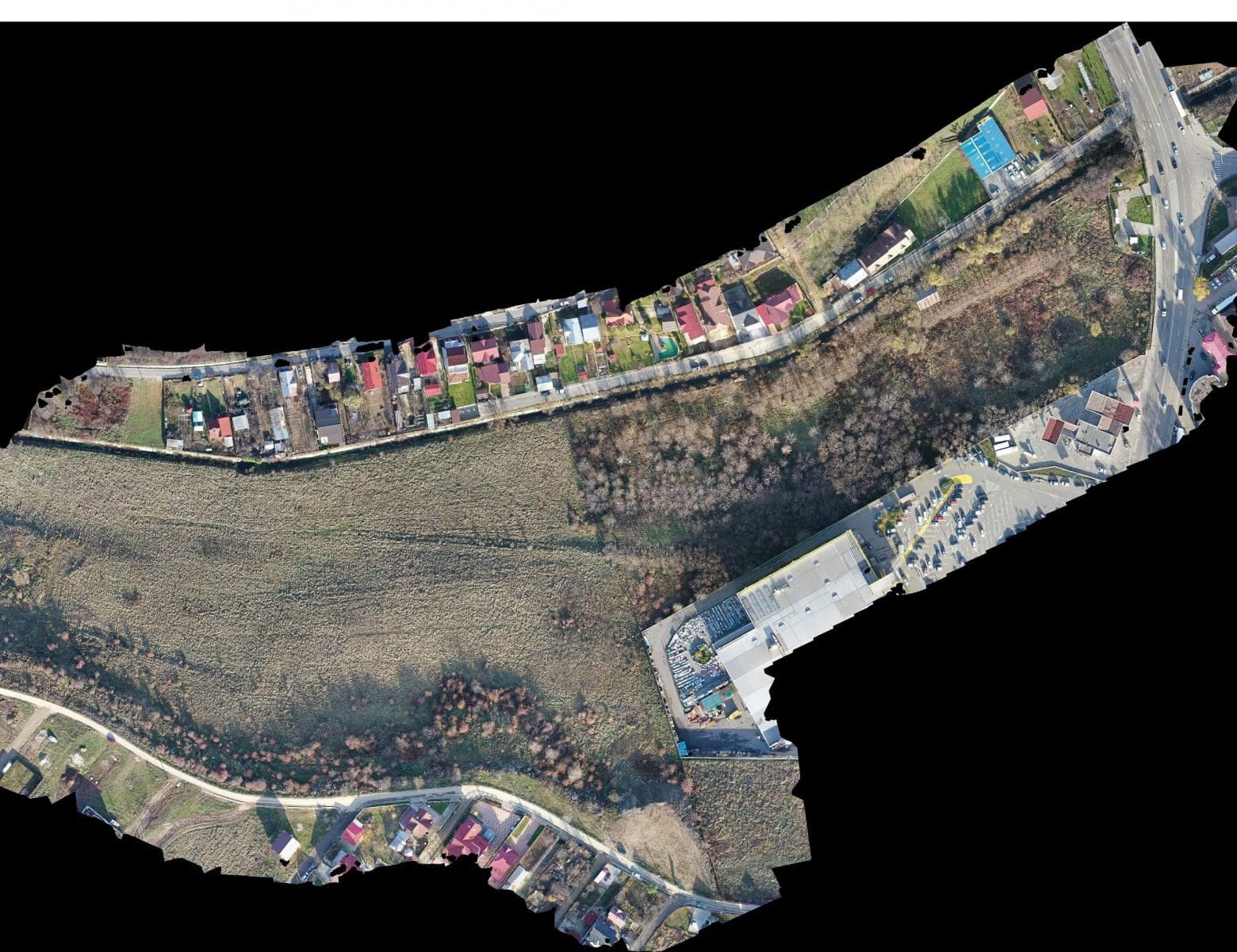 Model 3D, ridicare topografică cu curbe de nivel și ortofotoplan — imagine 2