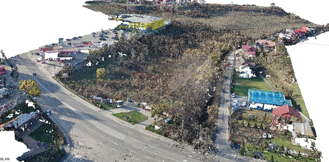 Model 3D, ridicare topografică cu curbe de nivel și ortofotoplan — imagine 4