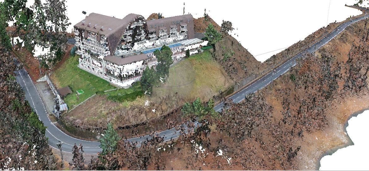 Model 3D, ridicare topografică cu curbe de nivel și ortofotoplan — imagine 1