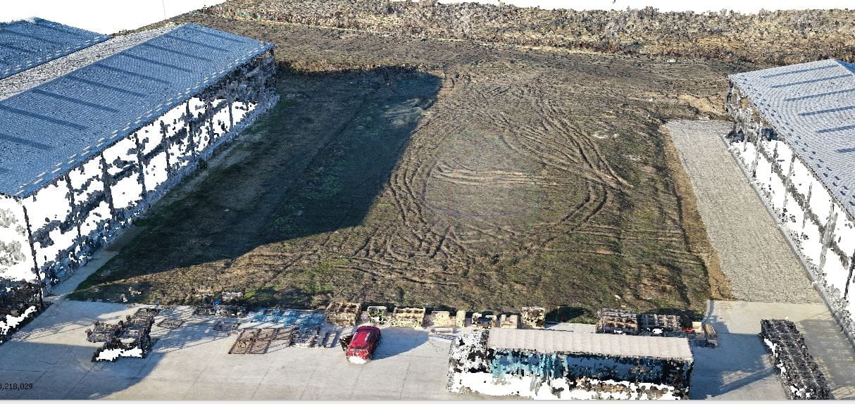 Model 3D, ridicare topografică cu curbe de nivel și ortofotoplan — imagine 3