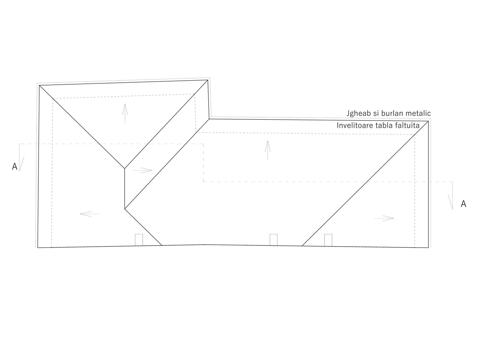 Planuri fațade, secțiuni și relevee interioare — restaurare monument istoric — imagine 5