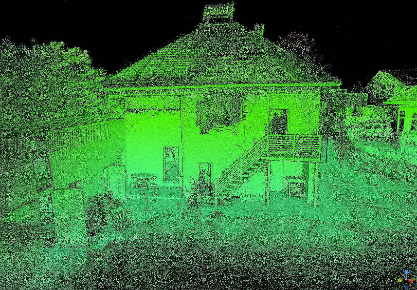Relevee și planuri fațade din scanare 3D și fotogrametrie — locuință din Câmpulung — imagine 7