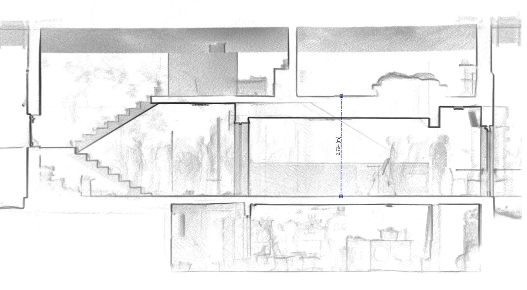 Relevee și secțiuni pentru modernizare locuință — Ștefănești, Argeș — imagine 8