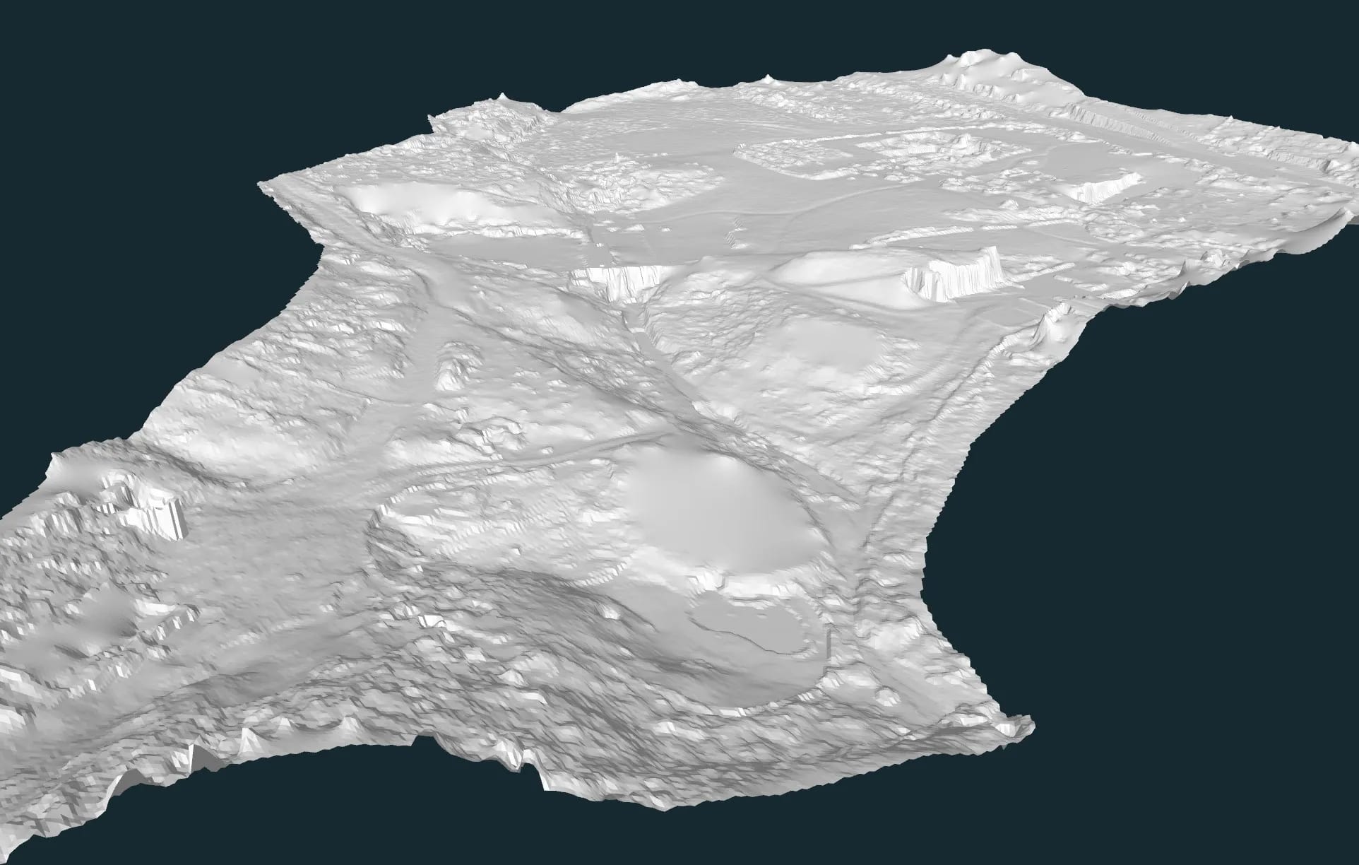 Ridicare topografică 3D, scanare 3D, mesh, curbe de nivel și ortofotoplan — zonă rezidențială — imagine 6