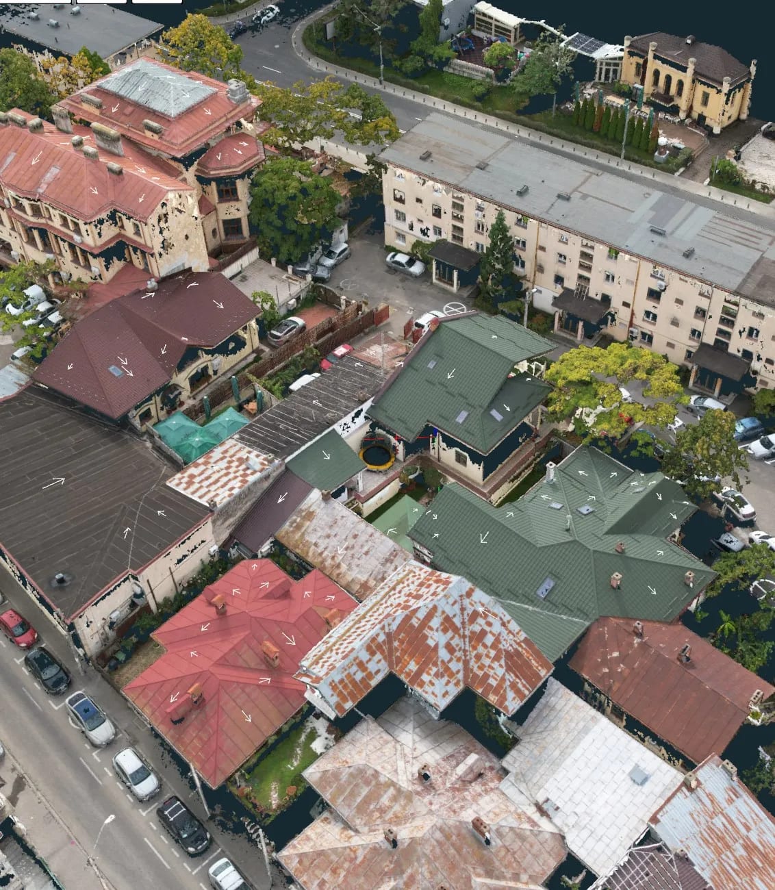 Ridicare topografică 3D și ortofotoplan cu drona — zonă rezidențială — imagine 4