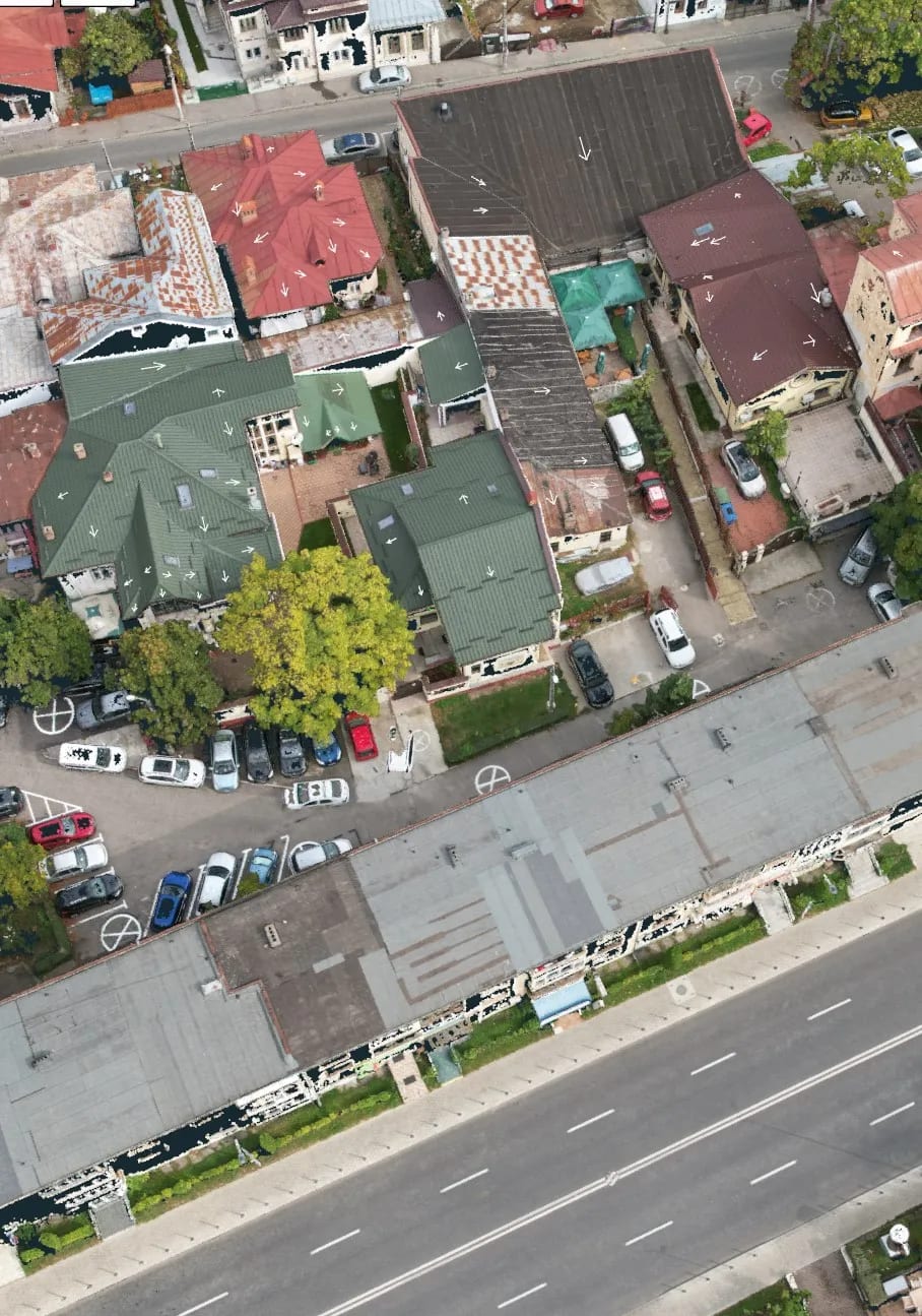 Ridicare topografică 3D și ortofotoplan cu drona — zonă rezidențială — imagine 5