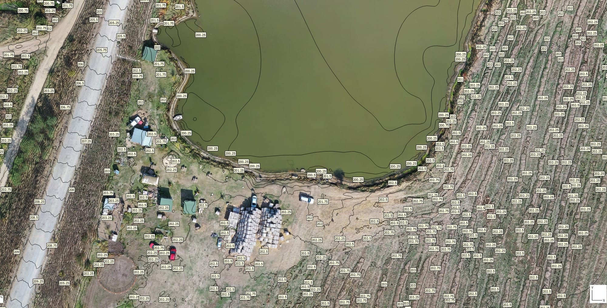 Ridicare topografică 3D și ortofotoplan din dronă — imagine 3