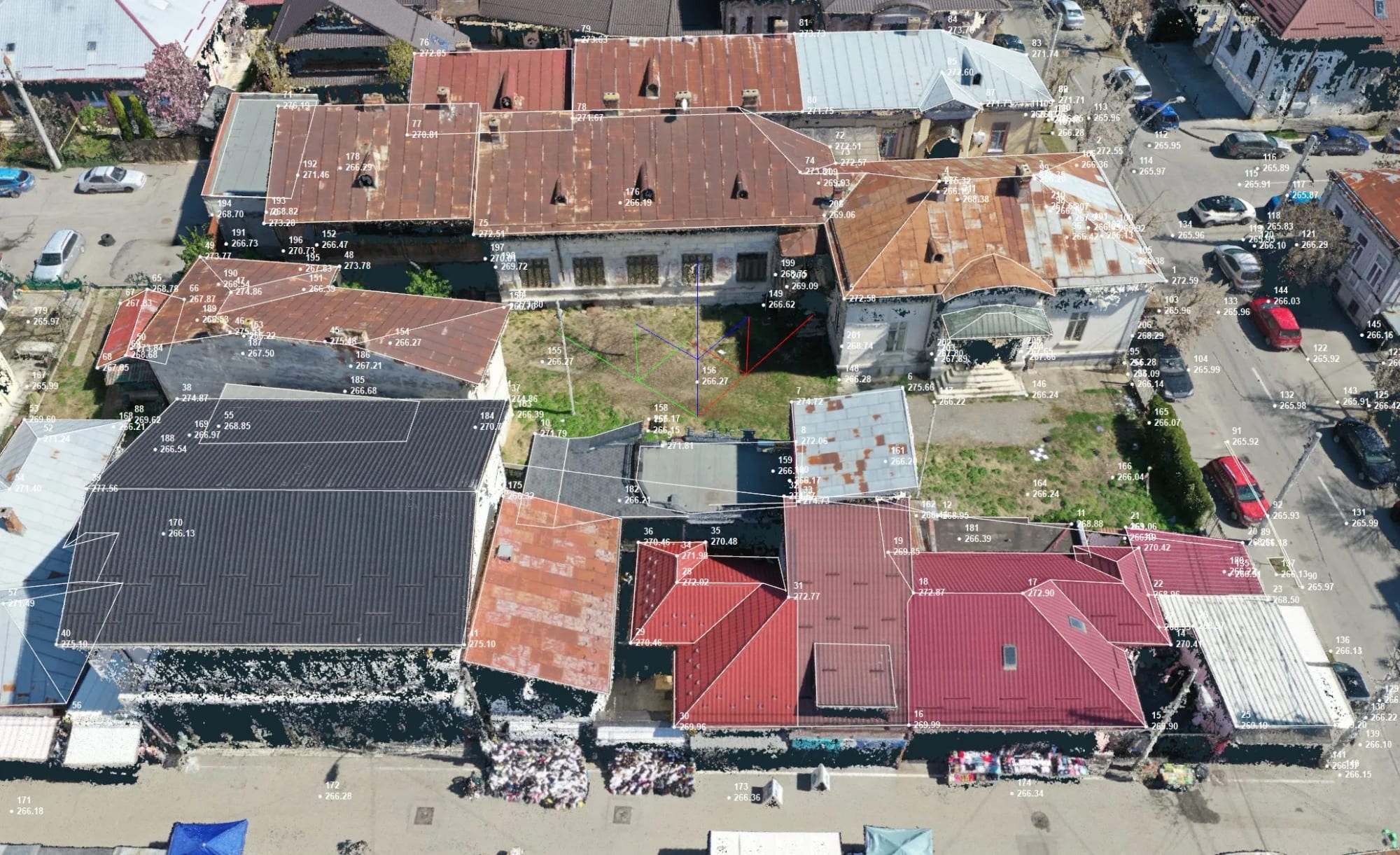 Ridicare topografică 3D și ortofotoplan din dronă — zonă rezidențială — imagine 4