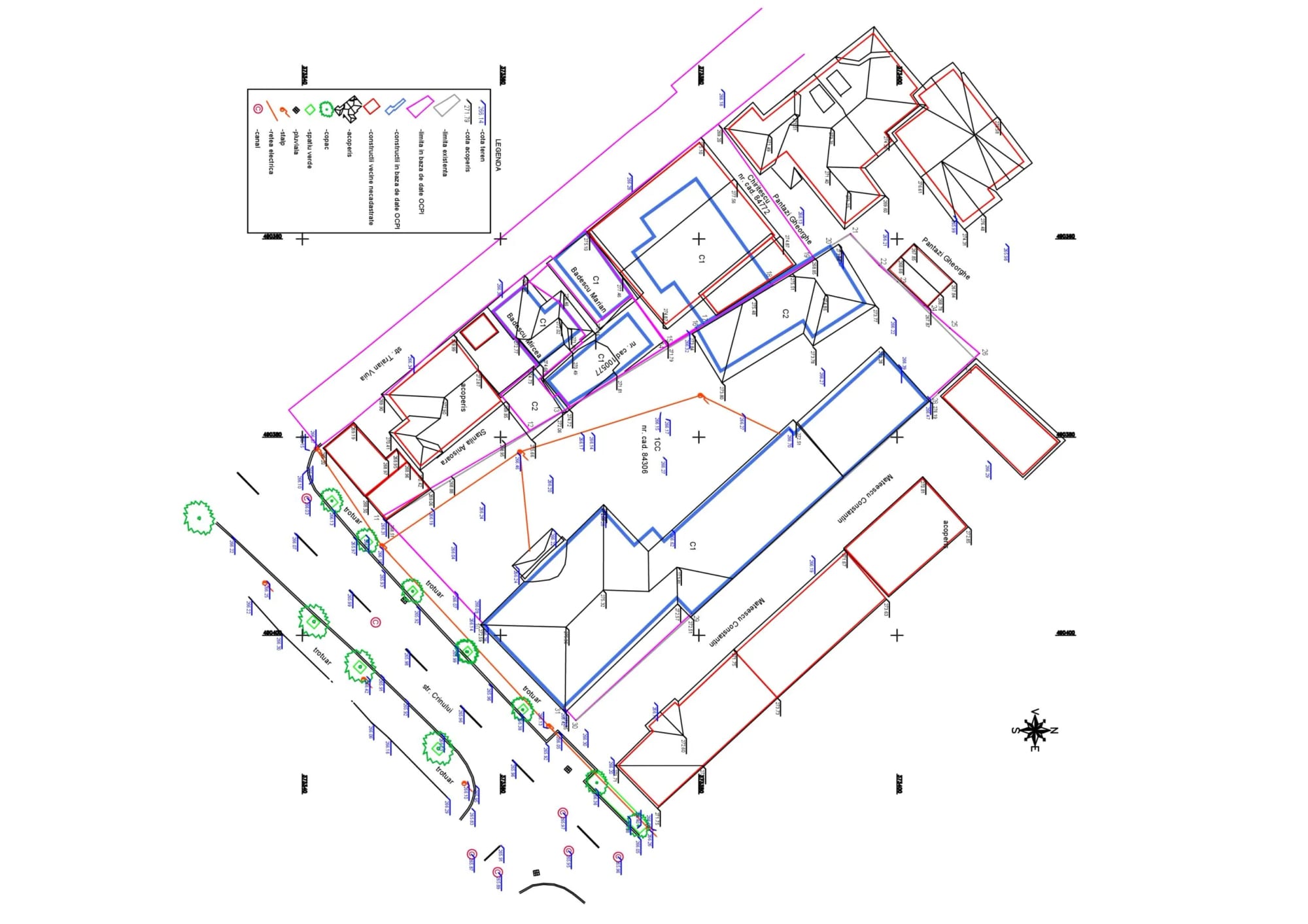 Ridicare topografică 3D și ortofotoplan din dronă — zonă rezidențială — imagine 5