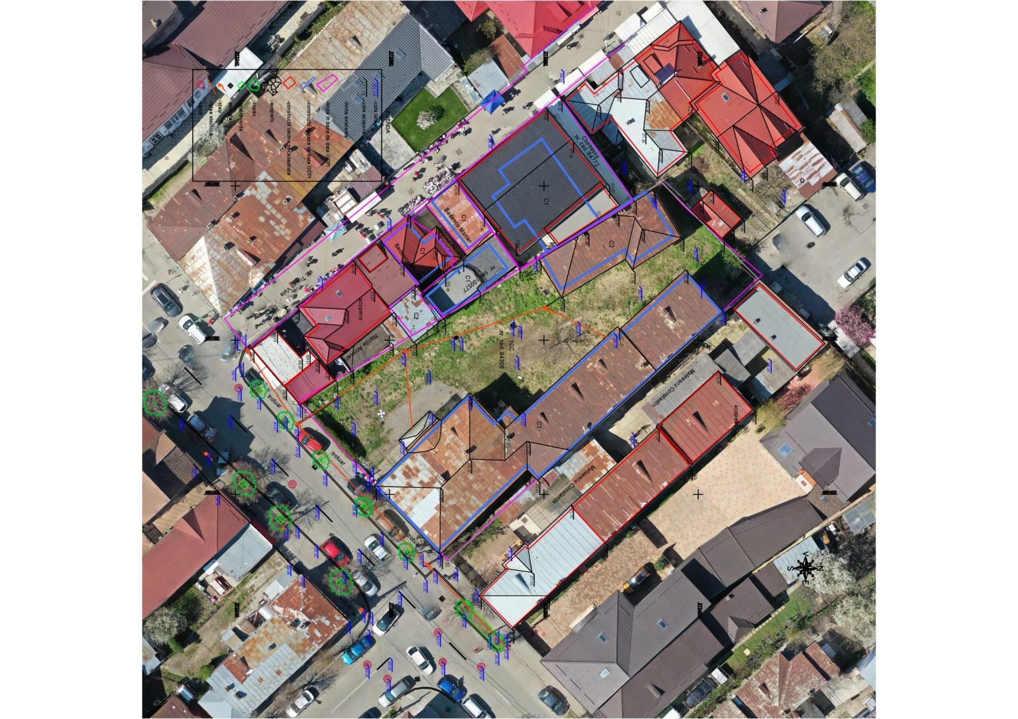 Ridicare topografică 3D și ortofotoplan din dronă — zonă rezidențială — imagine 6