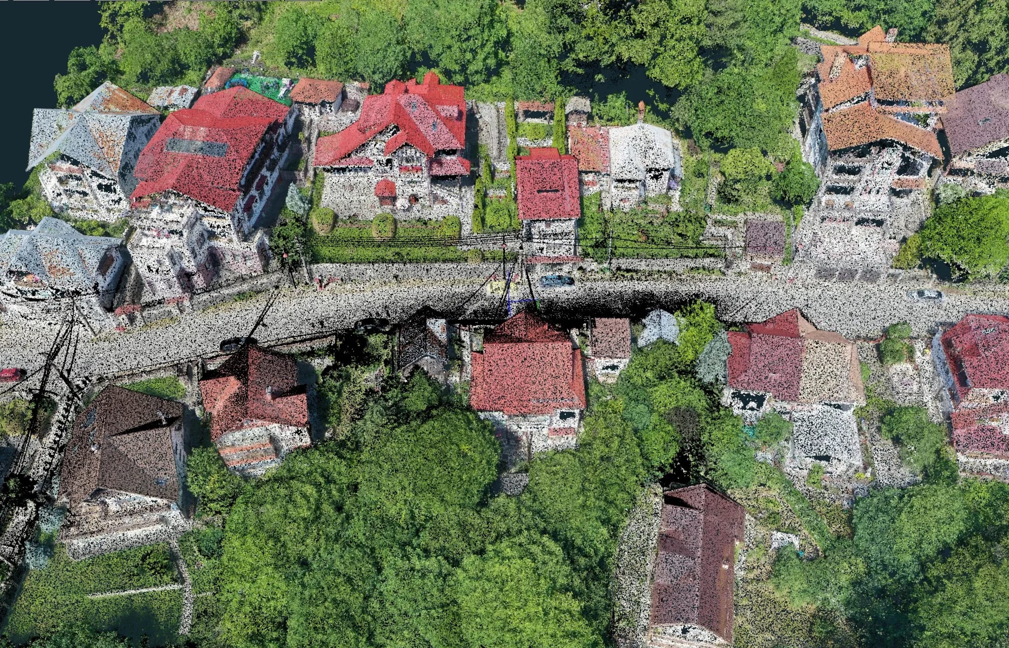 Ridicare topografică cu curbe de nivel 3D și scanare 3D — zonă împădurită, 60 ha