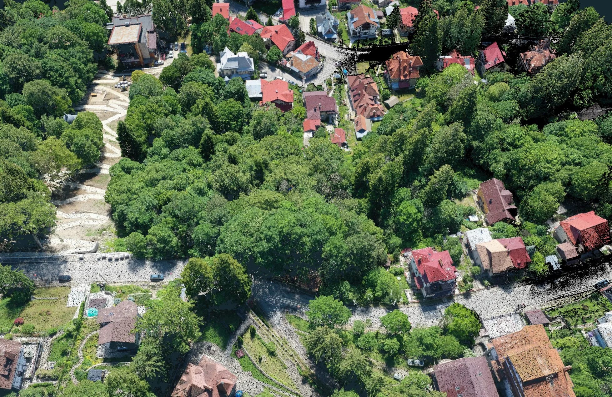 Ridicare topografică cu curbe de nivel 3D și scanare 3D — zonă împădurită, 60 ha — imagine 5