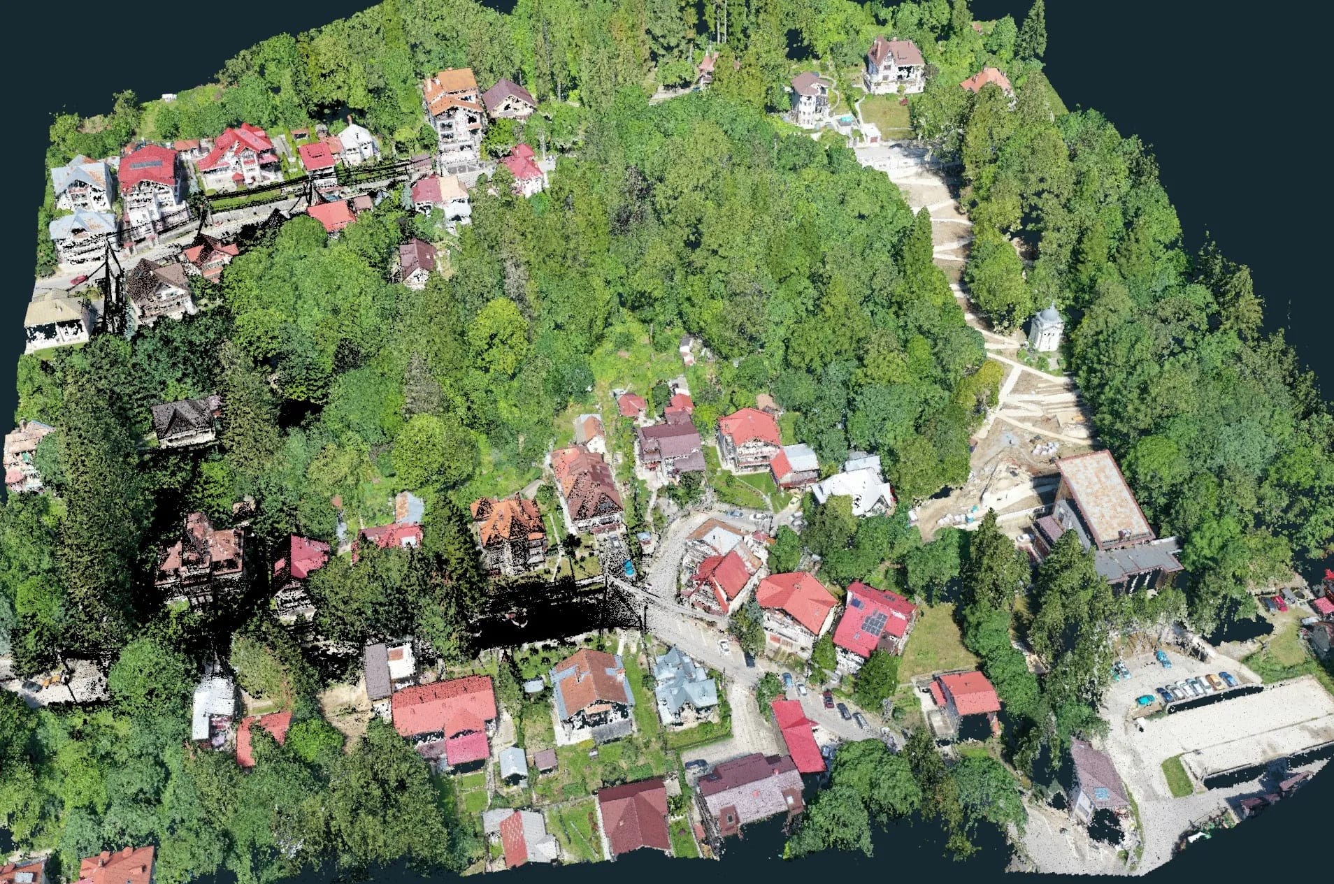 Ridicare topografică cu curbe de nivel 3D și scanare 3D — zonă împădurită, 60 ha — imagine 6