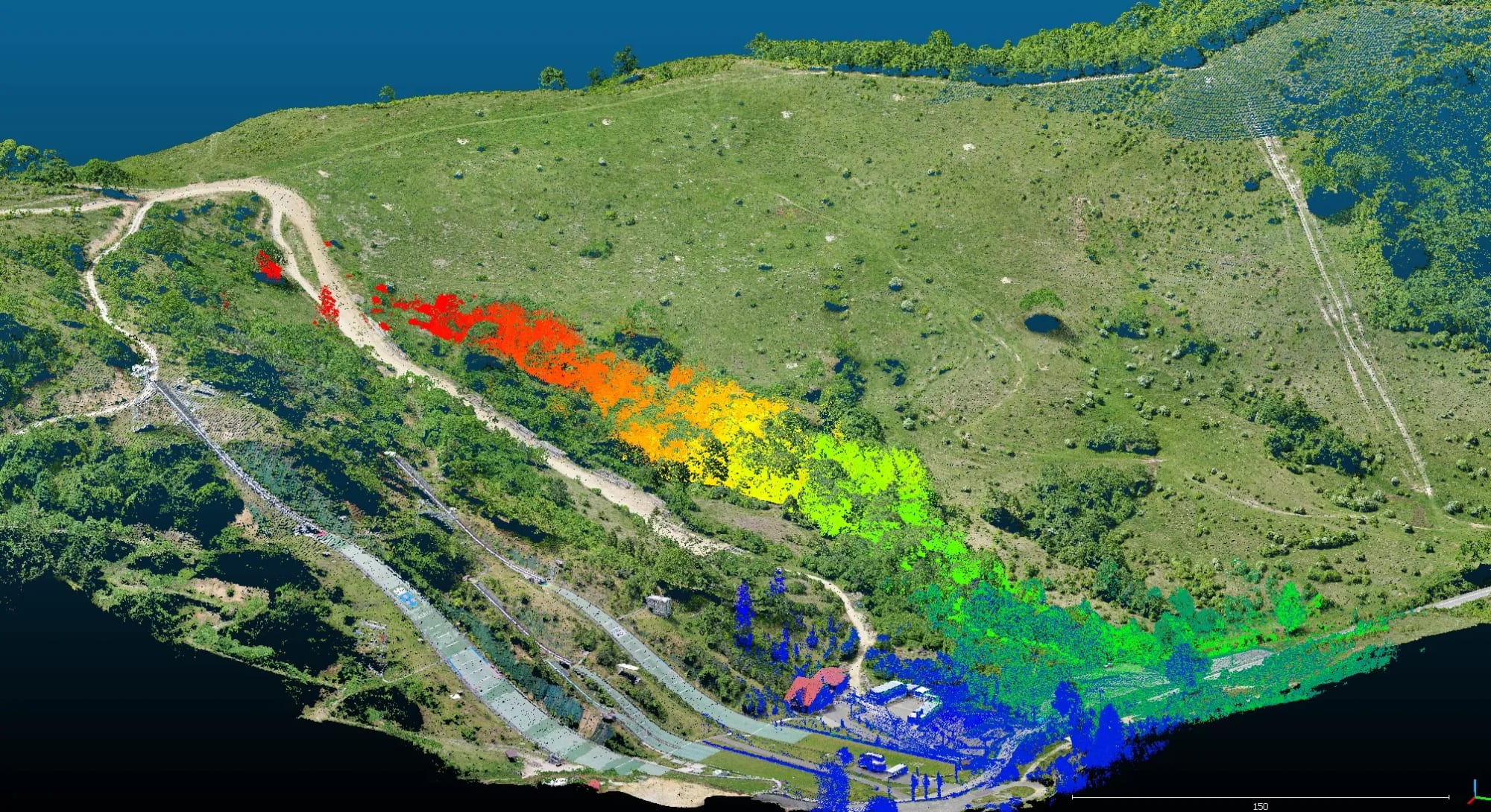 Ridicare topografică, ortofotoplan din dronă și model 3D — imagine 3