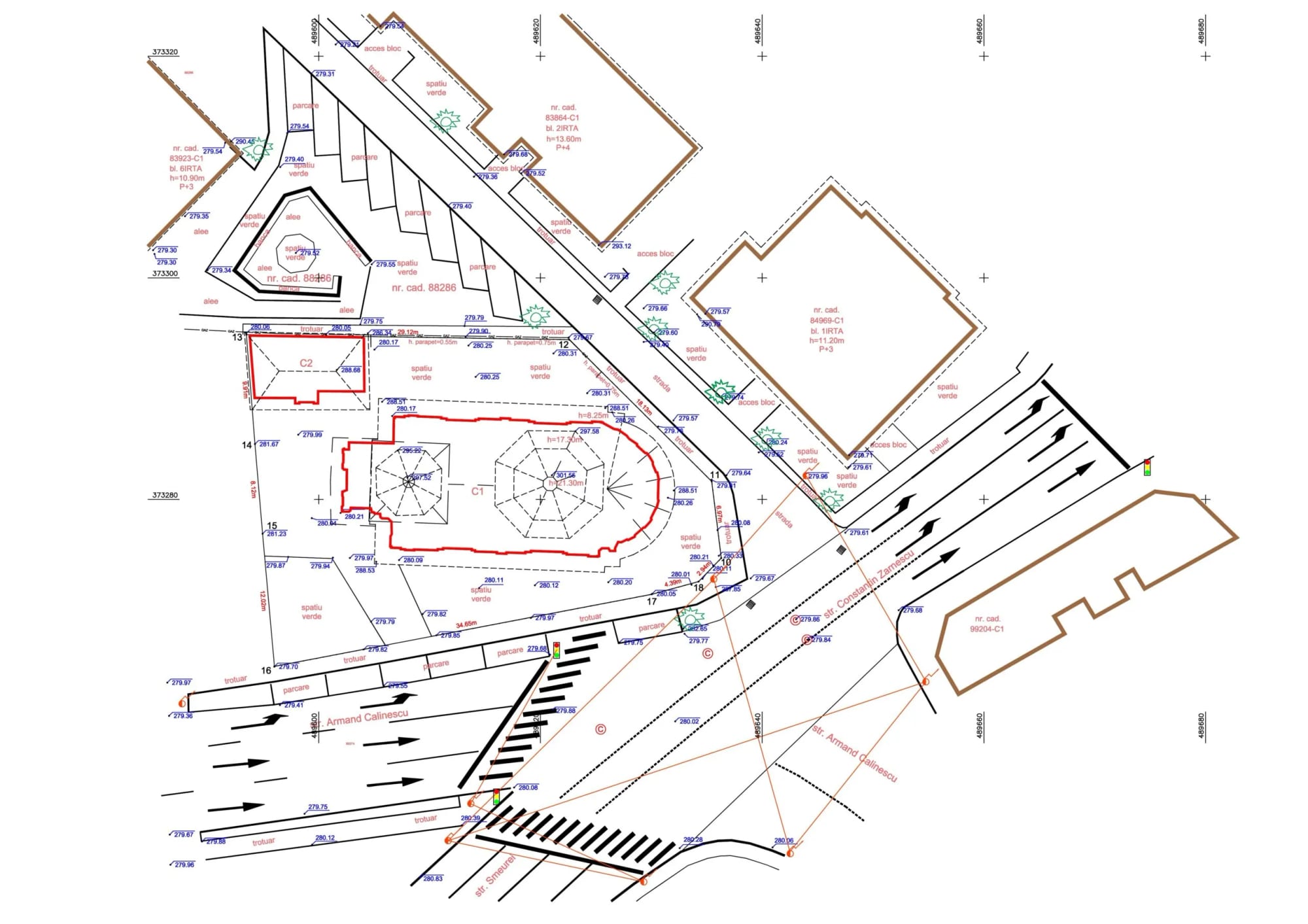 Ridicare topografică, ortofotoplan și model 3D — biserică — imagine 3