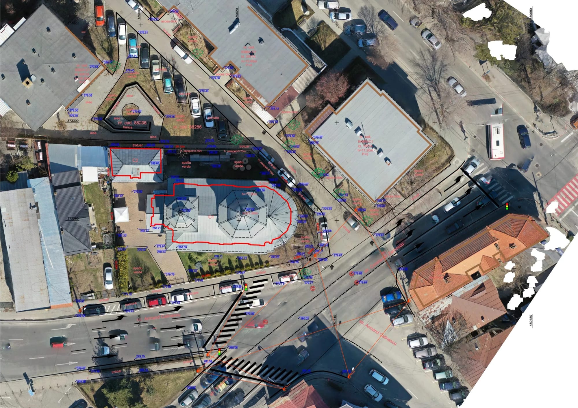 Ridicare topografică, ortofotoplan și model 3D — biserică — imagine 4