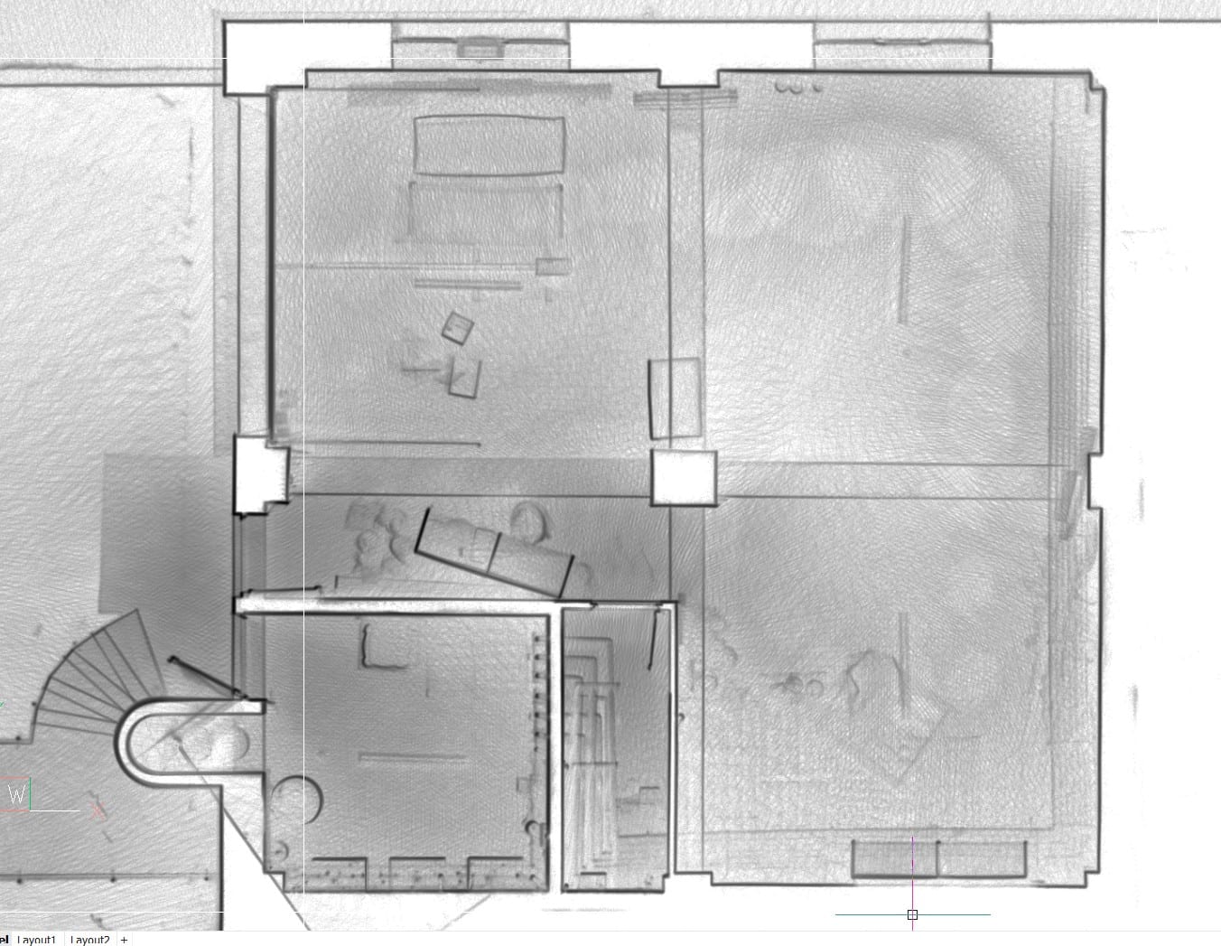 Scanare 3D a unei clinici medicale cu multiple niveluri, integrare în Stereo 70 și relevee 2D — imagine 5