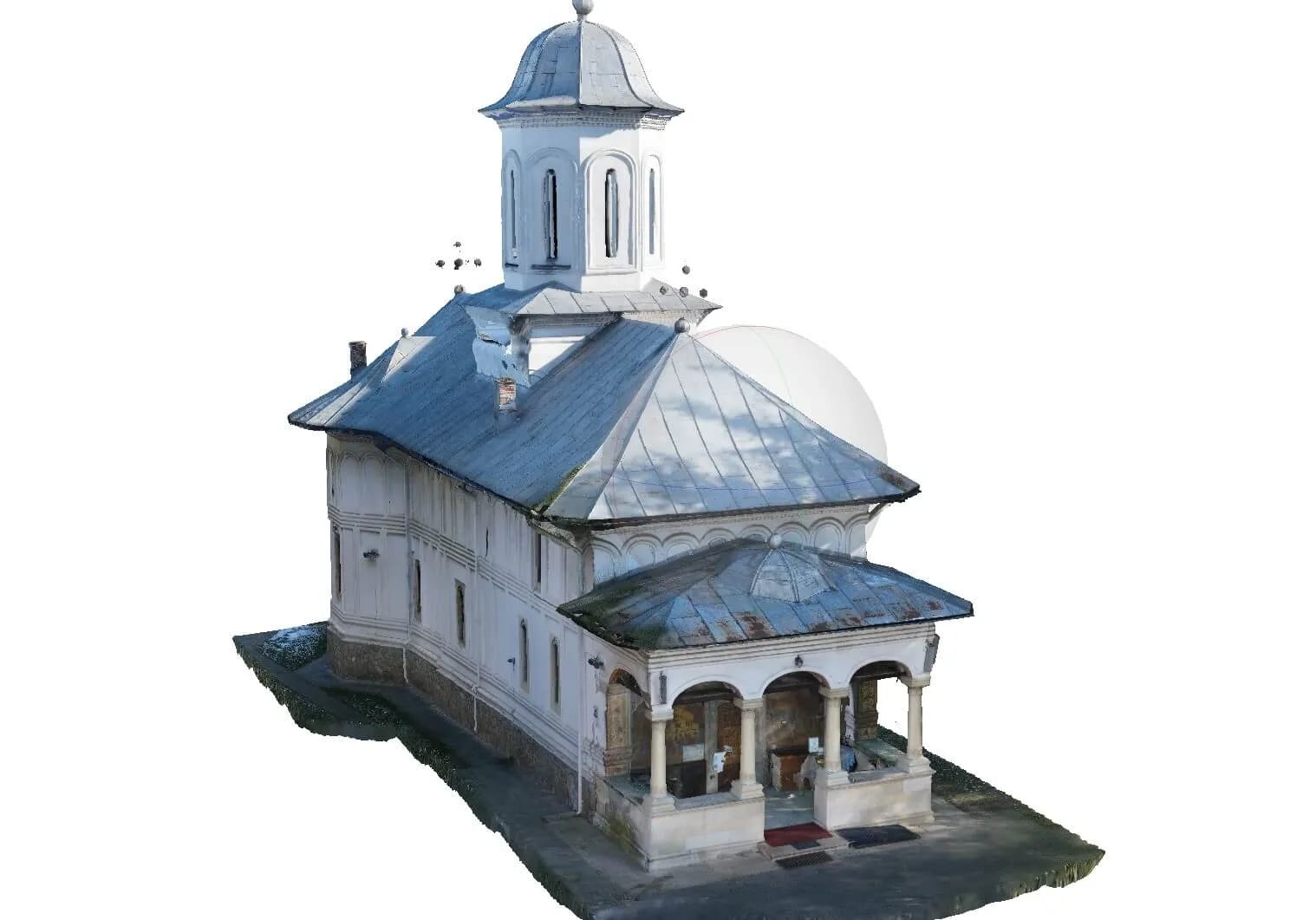 Scanare 3D fațade monument și fotogrametrie din dronă — imagine 1