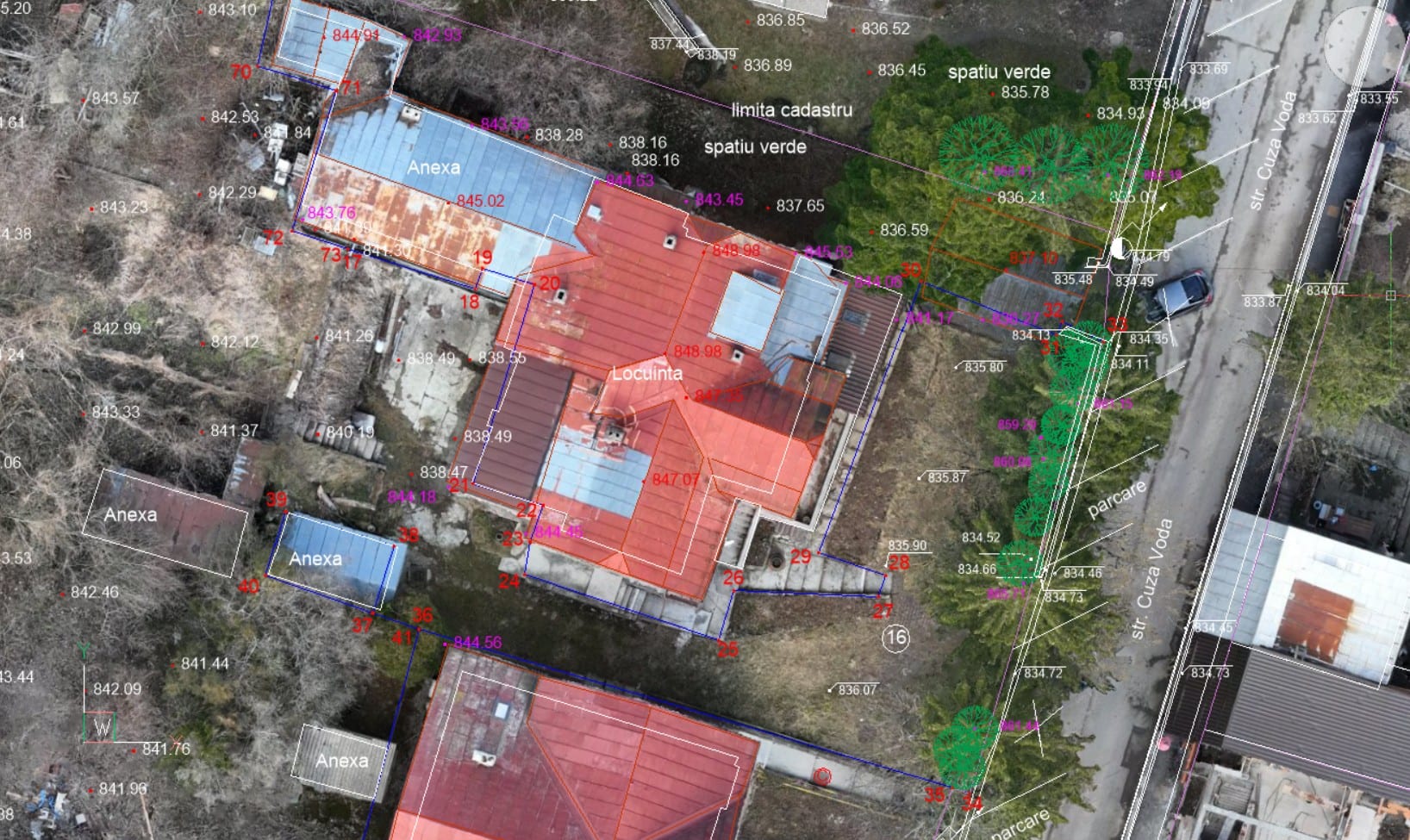 Scanare 3D și fotogrametrie pentru 4 ha din Sinaia — construcția blocurilor integrate arhitectural și urbanistic — imagine 4
